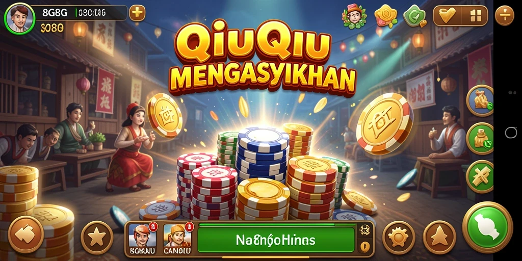 Tampilan gameplay seru di dalam game QiuQiu 8G8G.