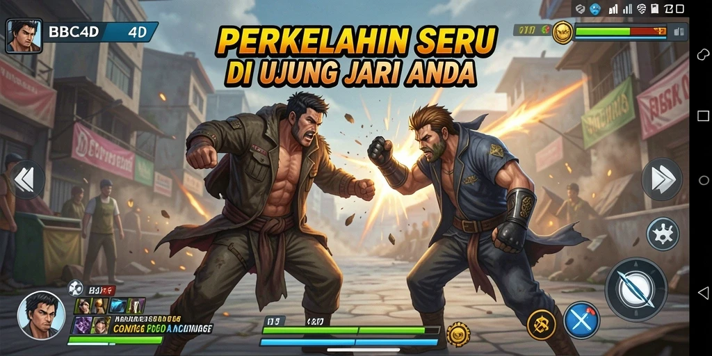 Tampilan gameplay memikat dari <strong>BBCA4D</strong> yang menunjukkan teknik bertarung spektakuler.