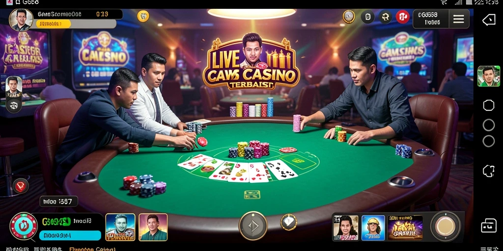 Screenshot G668 menunjukkan gameplay Live Casino yang memukau dan interaktif.