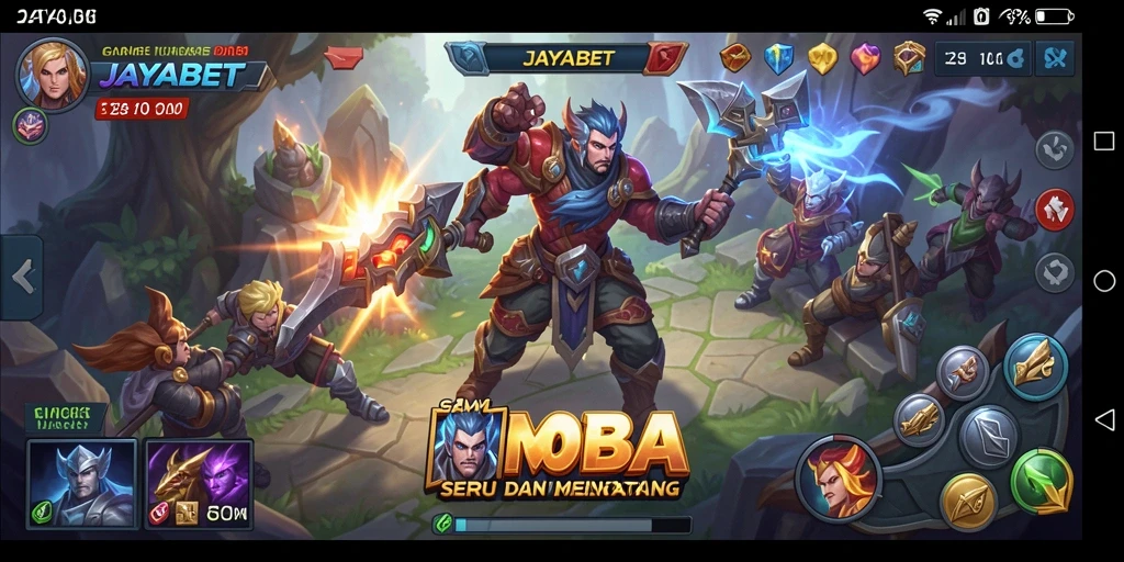 Gameplay seru dan seru dalam JAYABET MOBA.