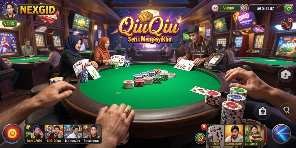 Gameplay seru QiuQiu di NEXGID yang memikat.