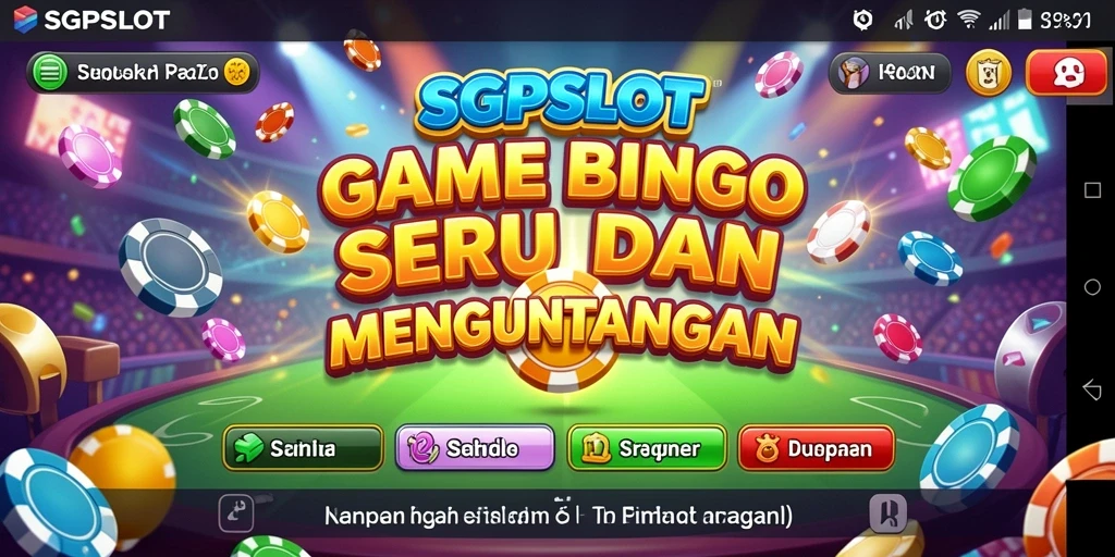 Tampilan menarik dari permainan Bingo di SGPSLOT.