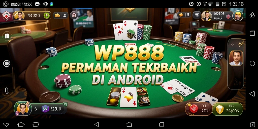 Tampilan gameplay Poker yang seru dan menegangkan di WP888.