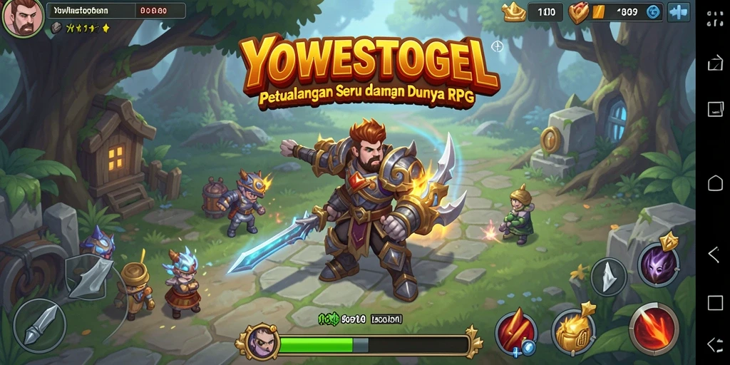 Tampilan gameplay YOWESTOGEL yang menarik dan penuh aksi RPG.
